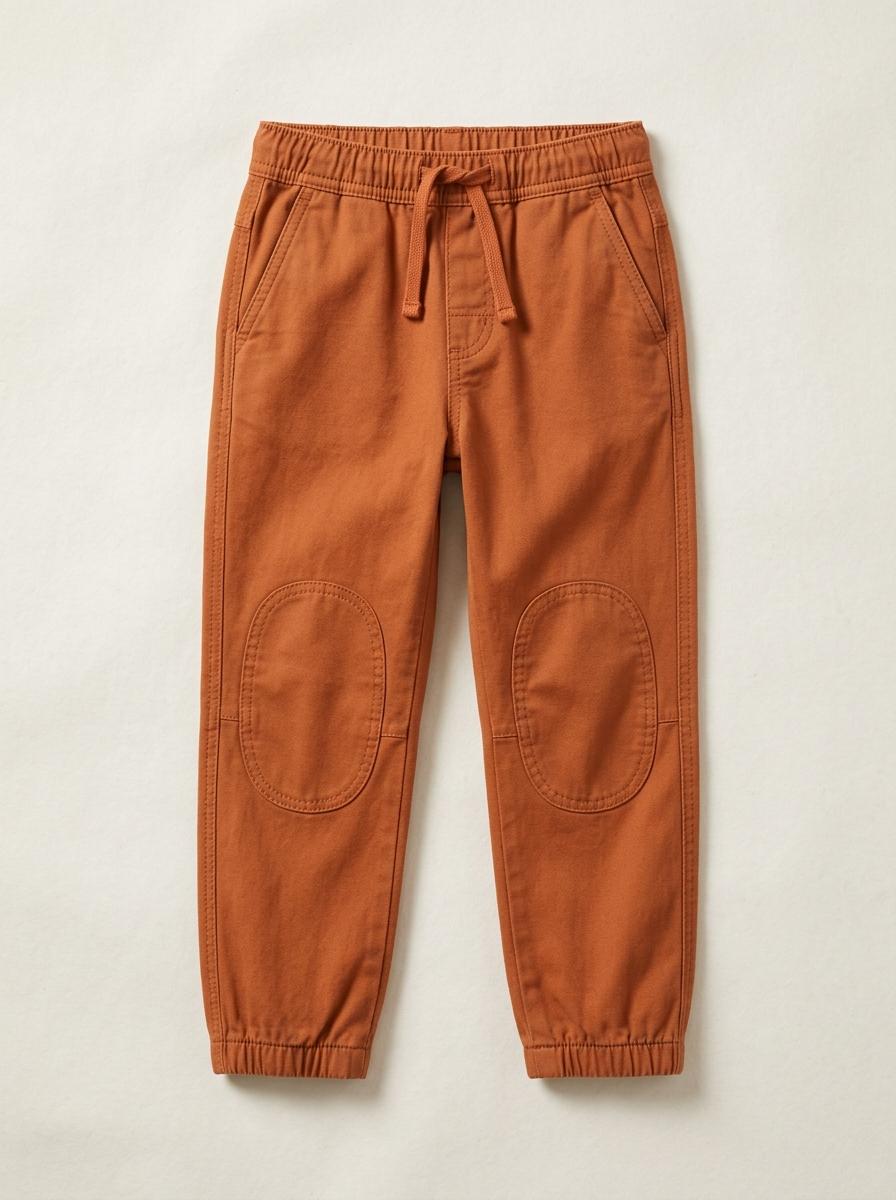 Trail Patch Pant in Warm Clay Terracotta laid flat
